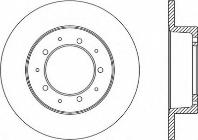 OPEN PARTS bda106110 -  Тормозной диск